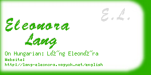 eleonora lang business card